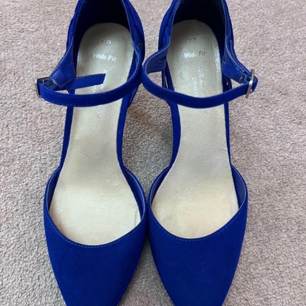 New Look Royal Blue Ankle Strap Slippers